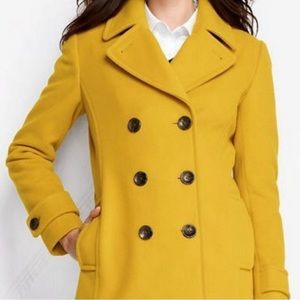 Lands end wool pea coat
